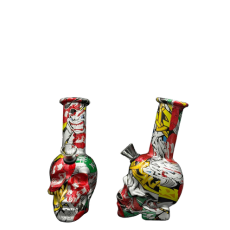 OSH-193  Mini Skull Printed Bong