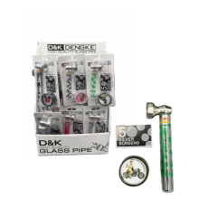 DK 7050  Pyrex Metal Pipe with Grinder & Screen