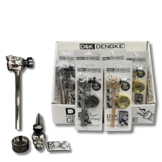 DK8441 CA  Fumed Skull Pipe 12/Box