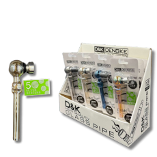 DK8342  Glossy Skull Pipe 12/Box