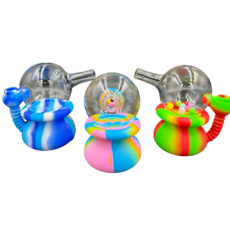 SLC - 248  Turbine Ball Glass Silicone Bong